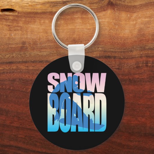 Snowboard3 Schlüsselanhänger (Vorderseite)
