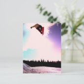 Snowboard Air Postcard Postkarte (Stehend Vorderseite)