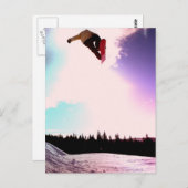 Snowboard Air Postcard Postkarte (Vorne/Hinten)