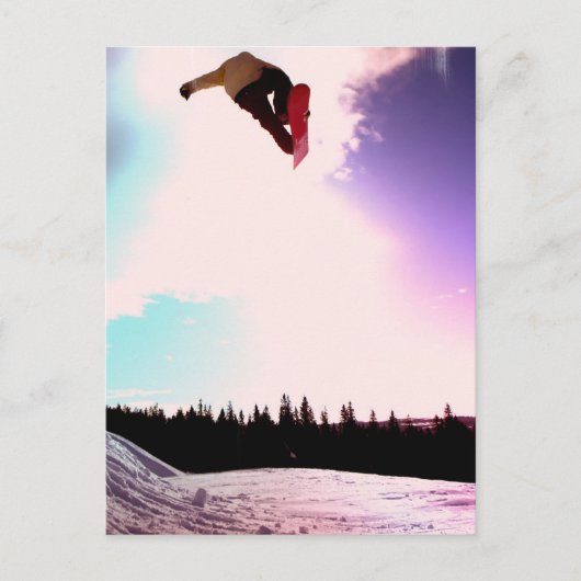 Snowboard Air Postcard Postkarte (Vorderseite)