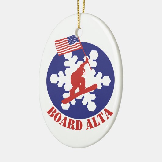 Snowboard Alta Keramik Ornament (Links)