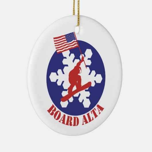 Snowboard Alta Keramikornament (Rechts)