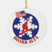 Snowboard Alta Keramikornament (Vorne)