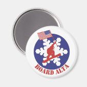 Snowboard Alta Magnet (Vorderseite/Rückseite)