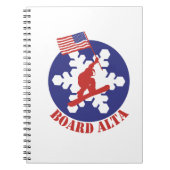 Snowboard Alta Notizblock (Vorderseite)