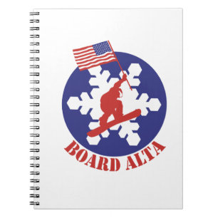 Snowboard Alta Notizblock