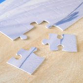 Snowboard am Bluebird Day im Schnee Puzzle (Seite)