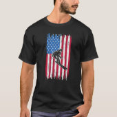 Snowboard American Flag Patriotic Snowboard Snowbo T-Shirt (Vorderseite)