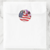Snowboard American Flag Sticker (Tasche)