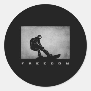 Snowboard Apparel - Snowboarden Snowboarder Snowb Runder Aufkleber