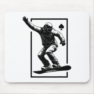 Snowboard Art Snowboarden Art Grafik Streetwear Mousepad