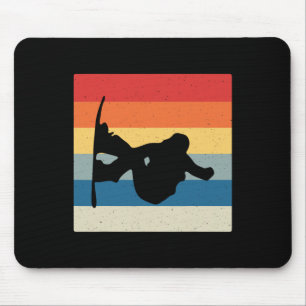 Snowboard-Board-Besprechung Ski-Lift Skifahrer Win Mousepad