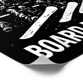Snowboard Board Meeting Ski Lift Skier Winter Srts Poster (Ecke)