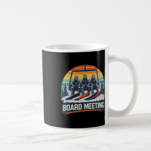 Snowboard Brett Meetings Skilift Skifahrer Winter Kaffeetasse