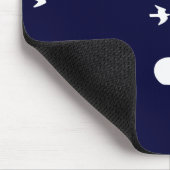 Snowboard. Brett mit Vögeln. Mousepad (Ecke)