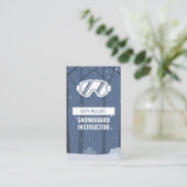 Snowboard-Brille Snowboard Instructor Visitenkarte (Stehend Vorderseite)