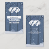 Snowboard-Brille Snowboard Instructor Visitenkarte (Vorne/Hinten)
