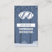 Snowboard-Brille Snowboard Instructor Visitenkarte (Vorderseite)