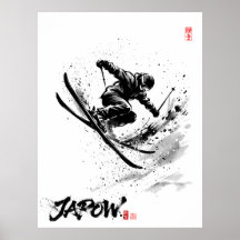 Snowboard Brush Art - Skier Slush