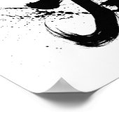 Snowboard Brush Art - Skier Slush Poster (Ecke)