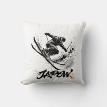 Snowboard Brush Art - Skier Slush Powder