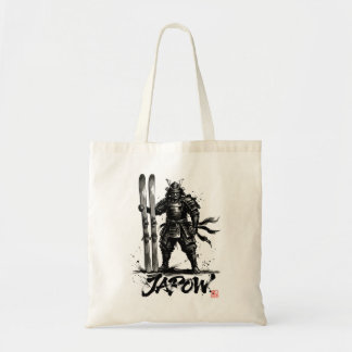Snowboard Brush Art - Skier Standing Samurai Tragetasche