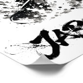 Snowboard Brush Art - Snowboarder cat Poster (Ecke)