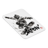 Snowboard Brush Art - Snowboarder Light Magnet (Rechte Seite)