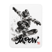 Snowboard Brush Art - Snowboarder Light