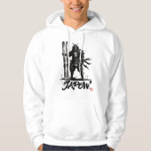 Snowboard Brush Art - Standing Samurai Ski Hoodie (Vorderseite)