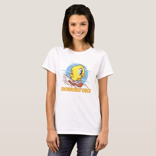 Snowboard Chick T-Shirt (Vorne ganz)