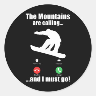 Snowboard Cool Retro Boarder Grafik Snowboarden Runder Aufkleber