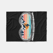 Snowboard Cross Snowboarden Goggles As Snowboard C Fleecedecke (Vorderseite (Horizontal))