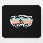 Snowboard Cross Snowboarden Goggles As Snowboard C Mousepad (Vorne)