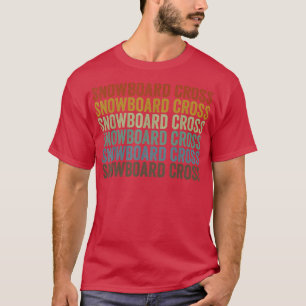 Snowboard Cross Sport Retro T-Shirt