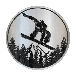 Snowboard Cutting Board Schneidebrett