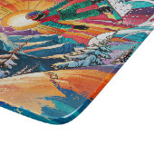 Snowboard Cutting Board Schneidebrett (Ecke)