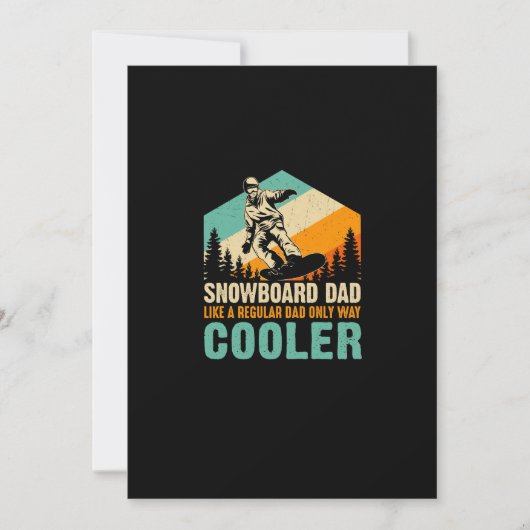 snowboard_dad_like_a_normal_dad_only_way_cooler save the date (Vorderseite)