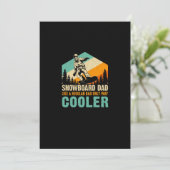 snowboard_dad_like_a_normal_dad_only_way_cooler save the date (Stehend Vorderseite)