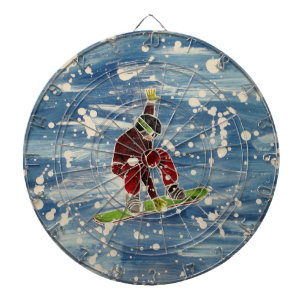Snowboard-Dartboard Dartscheibe