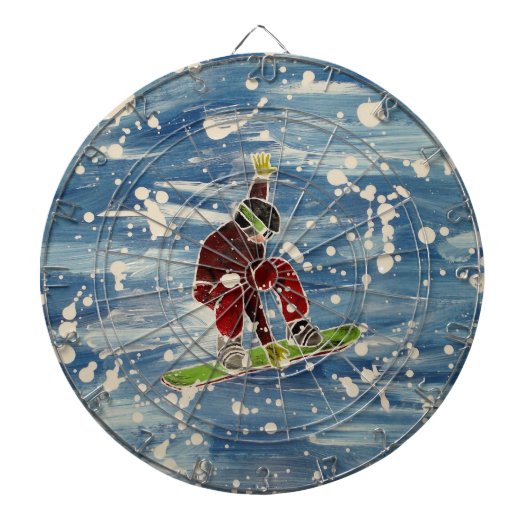 Snowboard-Dartboard Dartscheibe (vorne)