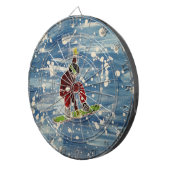 Snowboard-Dartboard Dartscheibe (Vorderseite rechts)