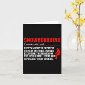 Snowboard Definition Snowboard Outfit Snowboard Sn Karte (Gelbe Blume)