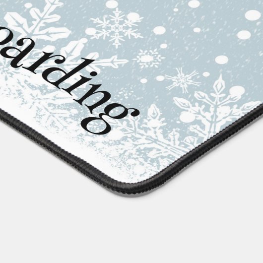 Snowboard Design Desk Mat Schreibtischunterlage (Ecke)