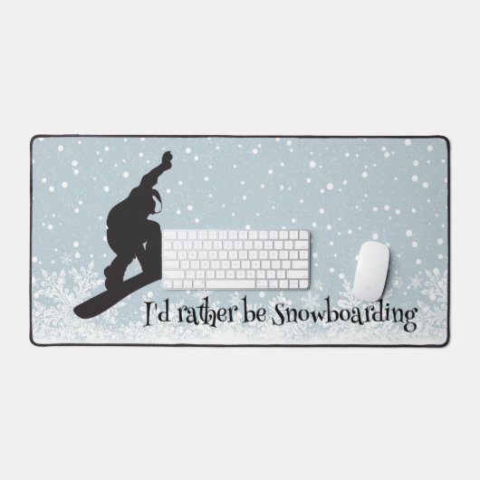 Snowboard Design Desk Mat Schreibtischunterlage (Tastatur & Maus)