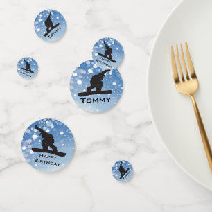 Snowboard Design Table Confetti Konfetti