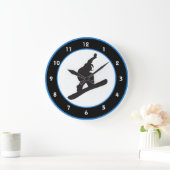 Snowboard Design Wall Clock Große Wanduhr (Zuhause)