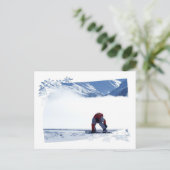 Snowboard-Dia-Postkarte Postkarte (Stehend Vorderseite)