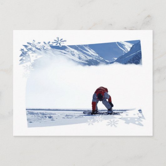 Snowboard-Dia-Postkarte Postkarte (Vorderseite)