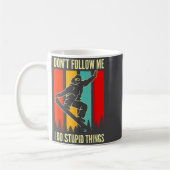 Snowboard Don't Follow Me I Do Stud Things Winter  Kaffeetasse (Links)